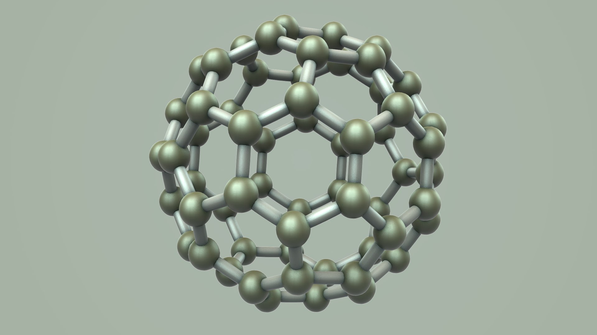 3D Model Carbon Structure Fullerene - TurboSquid 1502894