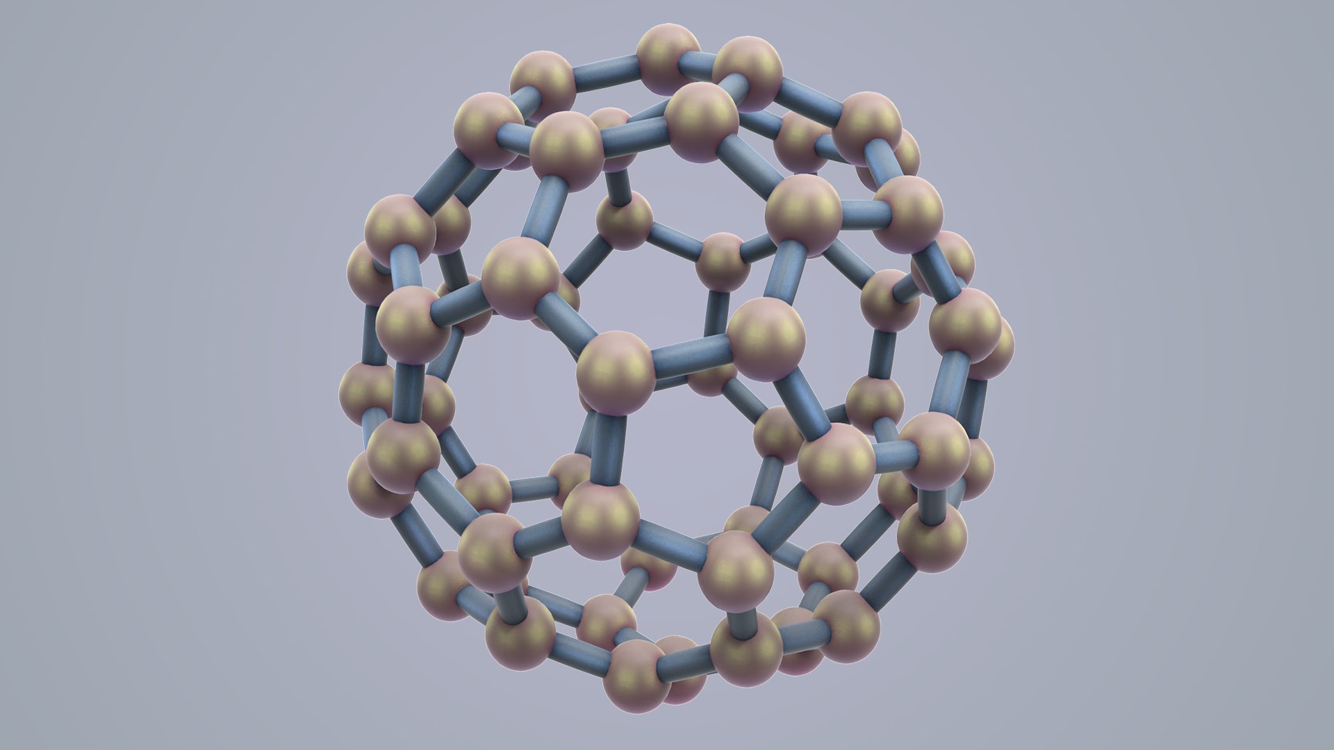 3D model carbon structure fullerene - TurboSquid 1502894