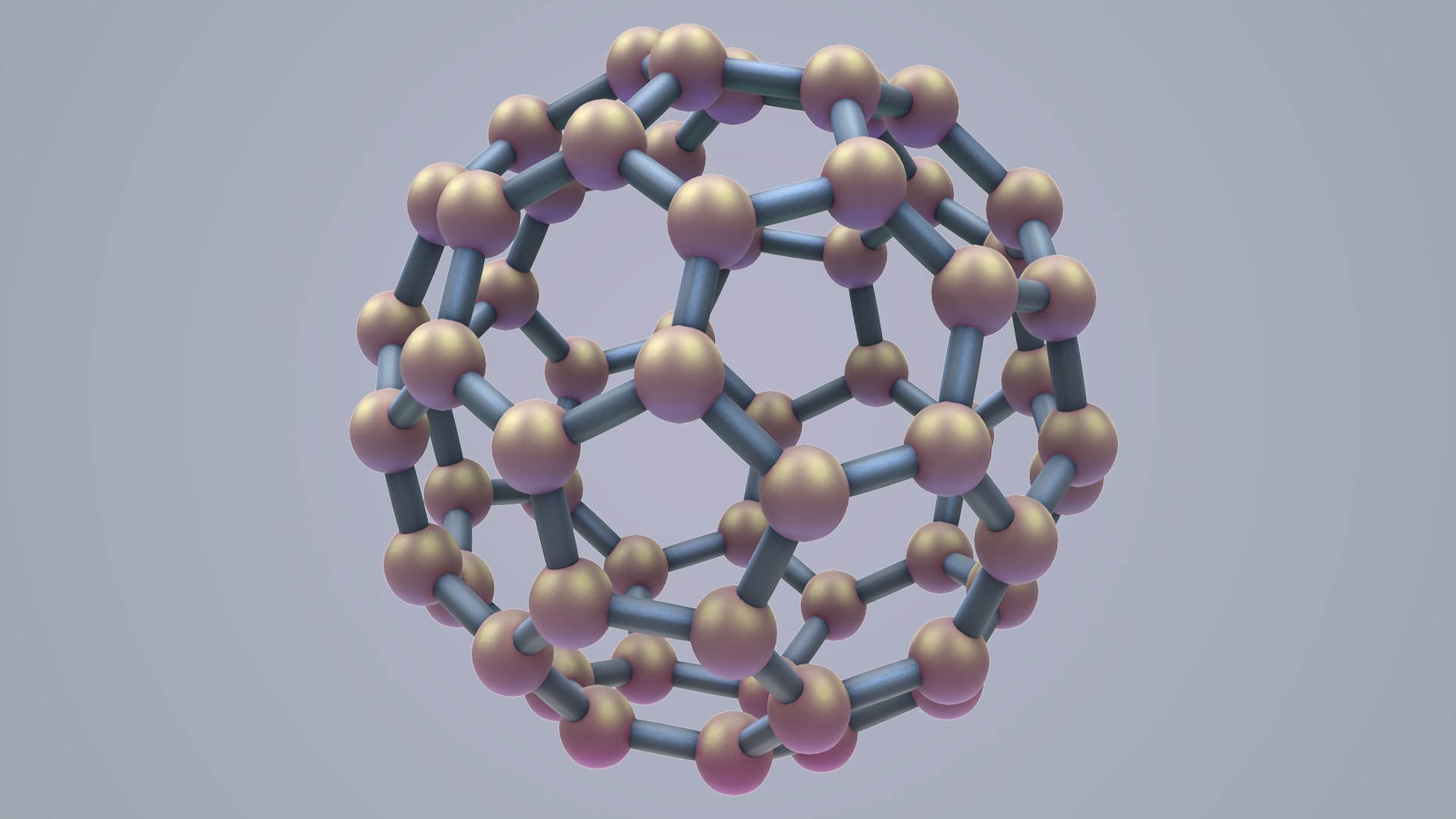 3D Model Carbon Structure Fullerene - TurboSquid 1502894