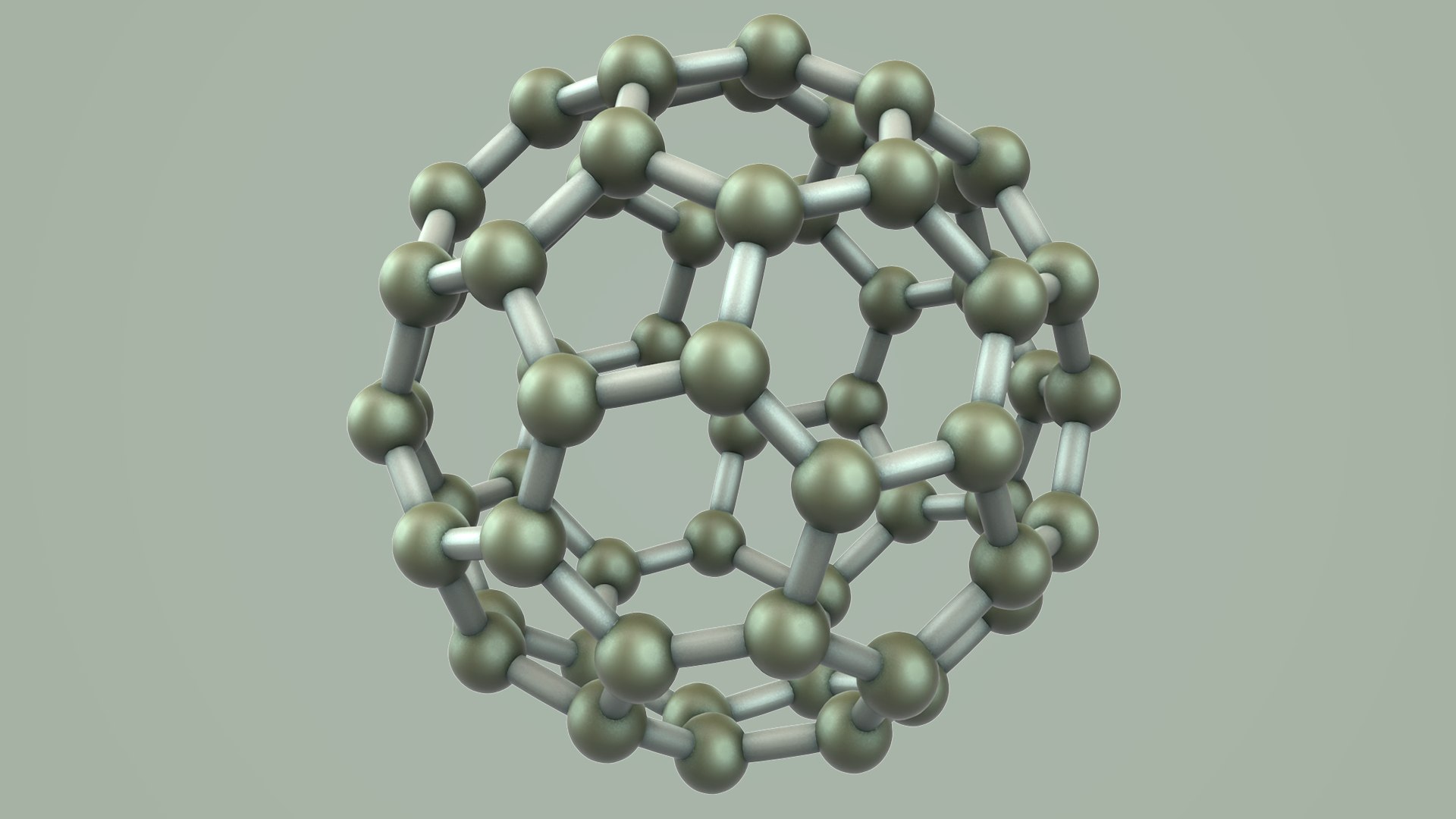 3D Model Carbon Structure Fullerene - TurboSquid 1502894
