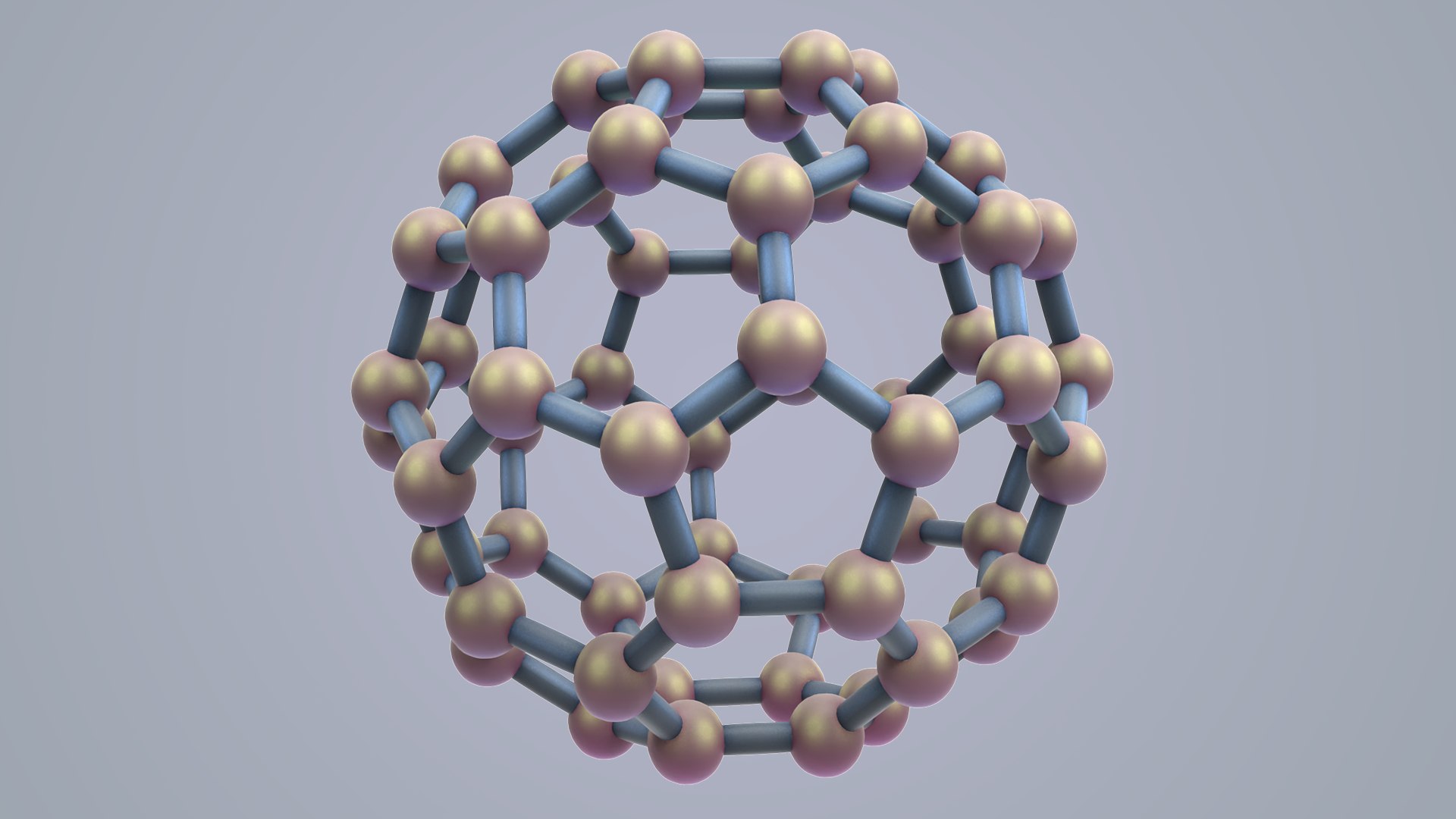 3D model carbon structure fullerene - TurboSquid 1502894