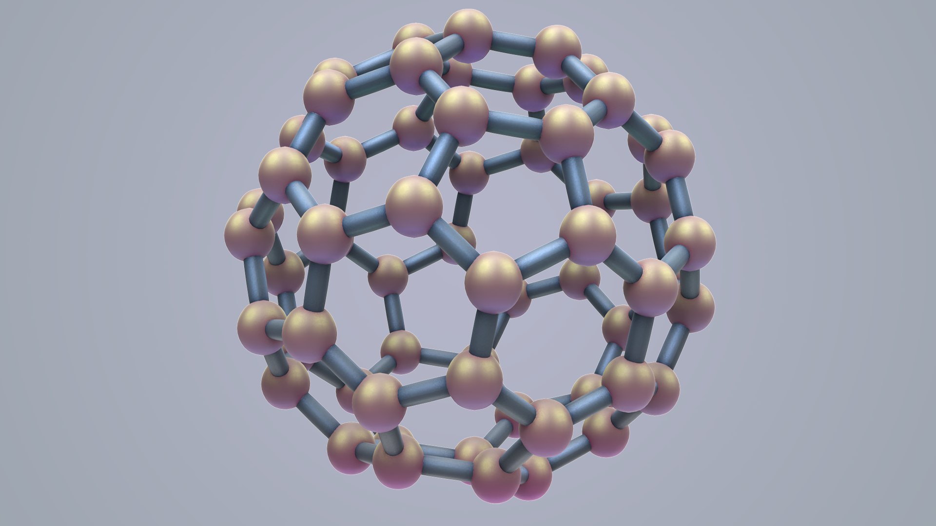 3D Model Carbon Structure Fullerene - TurboSquid 1502894
