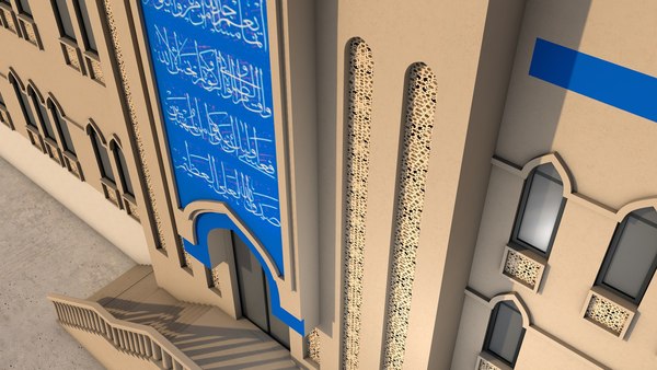 modelo 3d Masjid Al Rasool Al Adham - TurboSquid 1974954