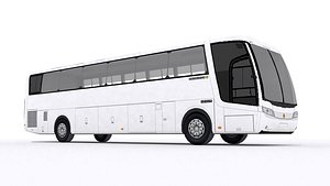 Lowpoly luxury bus vehicles 3D