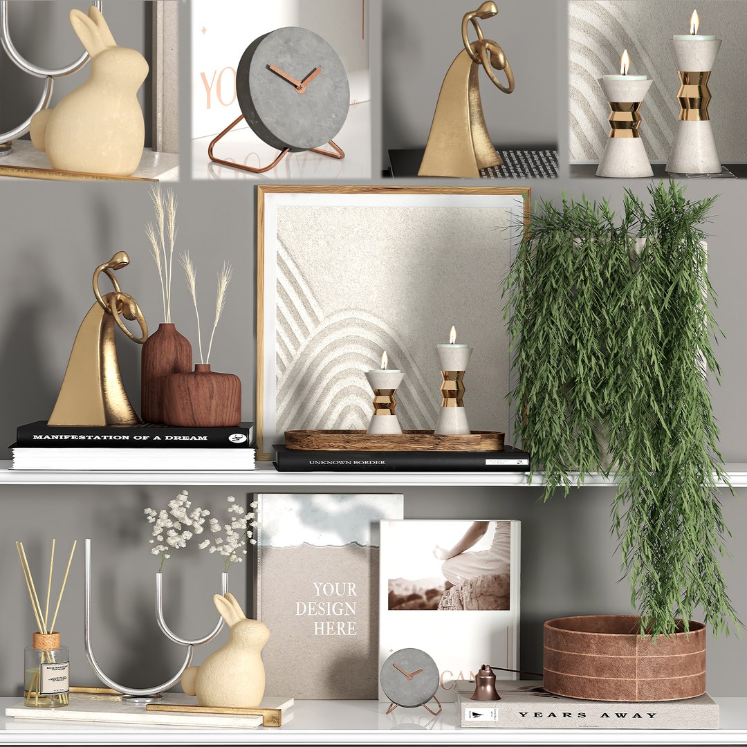 Decorative Set 05 3D Model - TurboSquid 2255555
