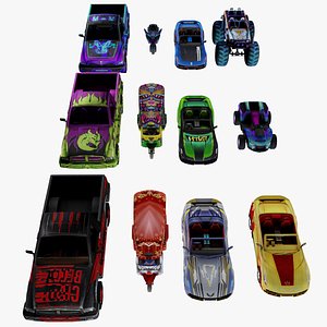Car game Clown Car  Sports Car- Emerald Flash Sports Car- FFCS 3D