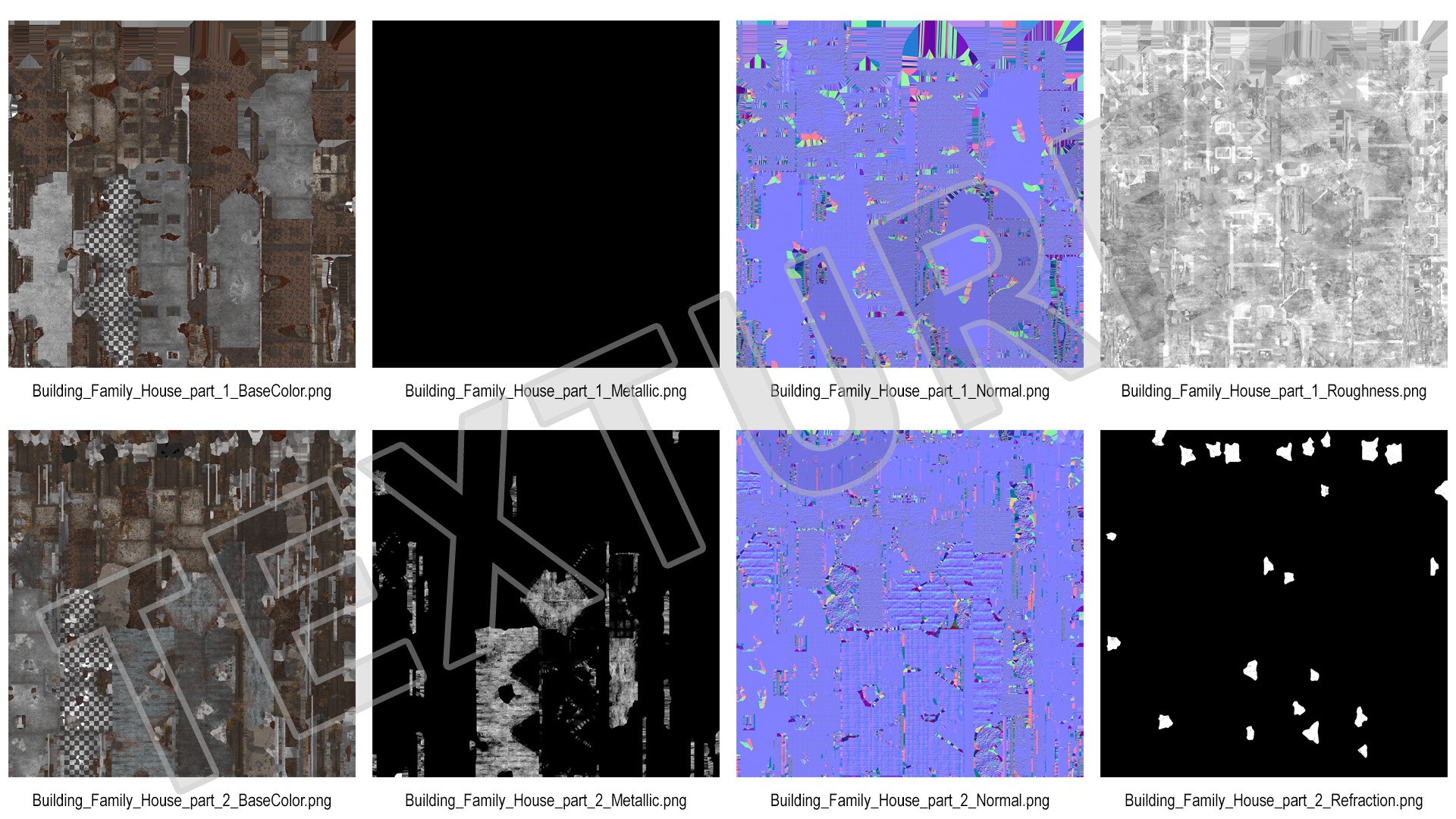 Destroyed Building Family House 3D Model TurboSquid 2292239