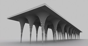 Parametric Mega Column 3D model