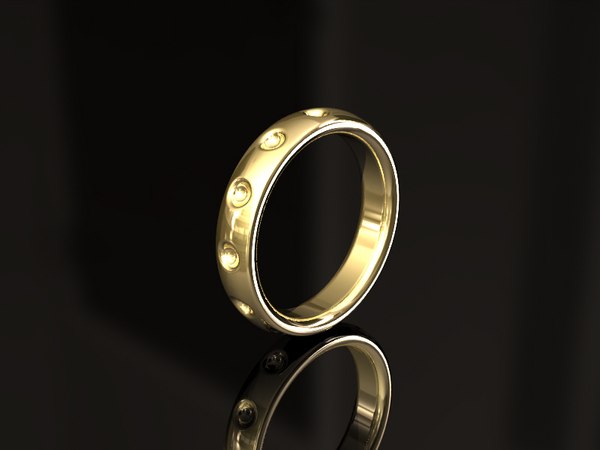 pattern band ring 3D model