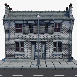 Yorkshire Tenement Cartoon  Style model