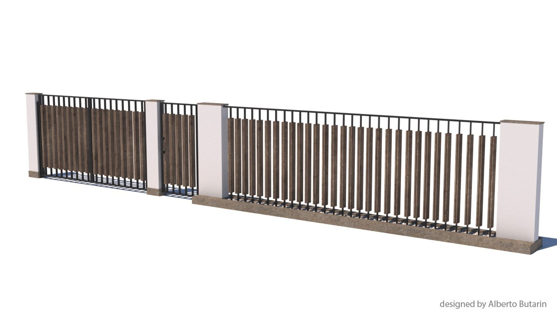 modern fence 3D model https://p.turbosquid.com/ts-thumb/4i/luYWiU/QCgyZ02P/fence_0026/jpg/1517951494/1920x1080/fit_q87/3ac310c5eaa647abc6fa0023613e76d0624063b3/fence_0026.jpg