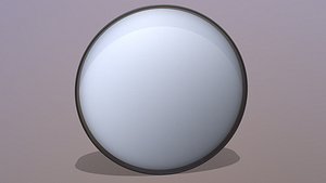 3D Round Mounted Mirror