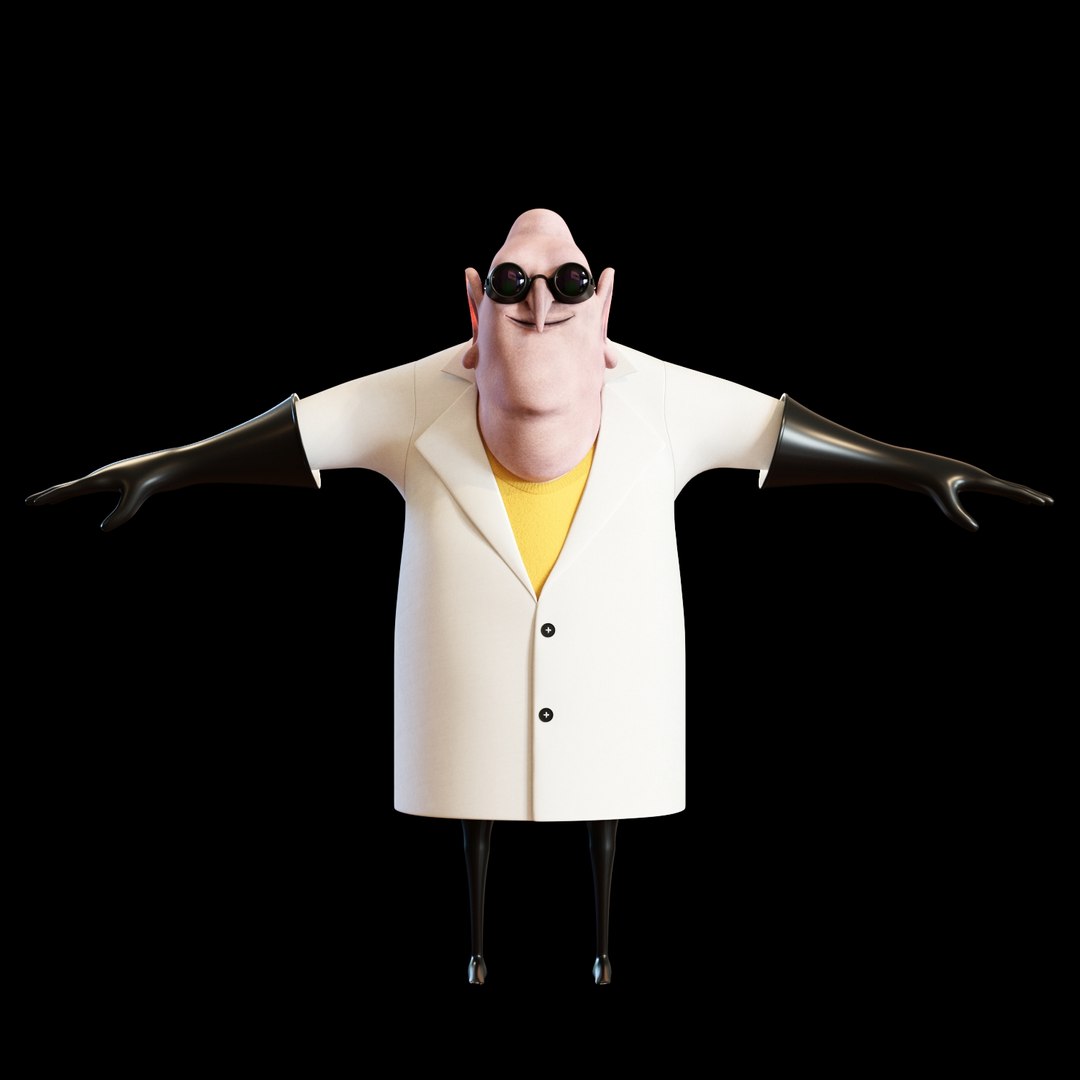 3D Model Doctor Nefario Character - TurboSquid 1350071