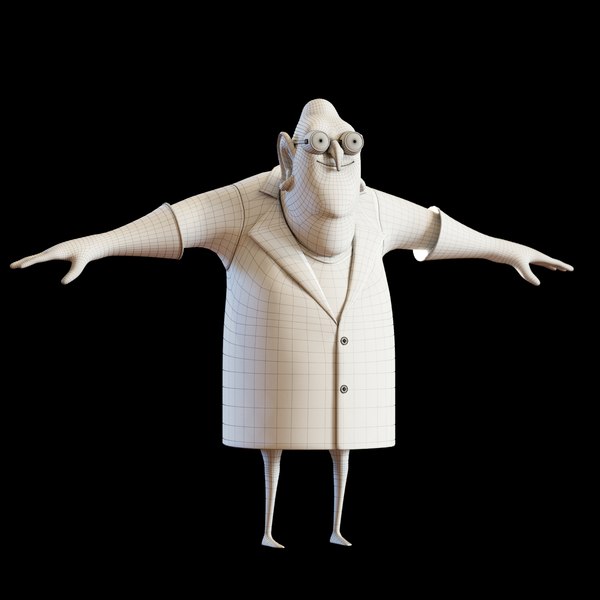 3d Model Doctor Nefario Character Turbosquid 1350071