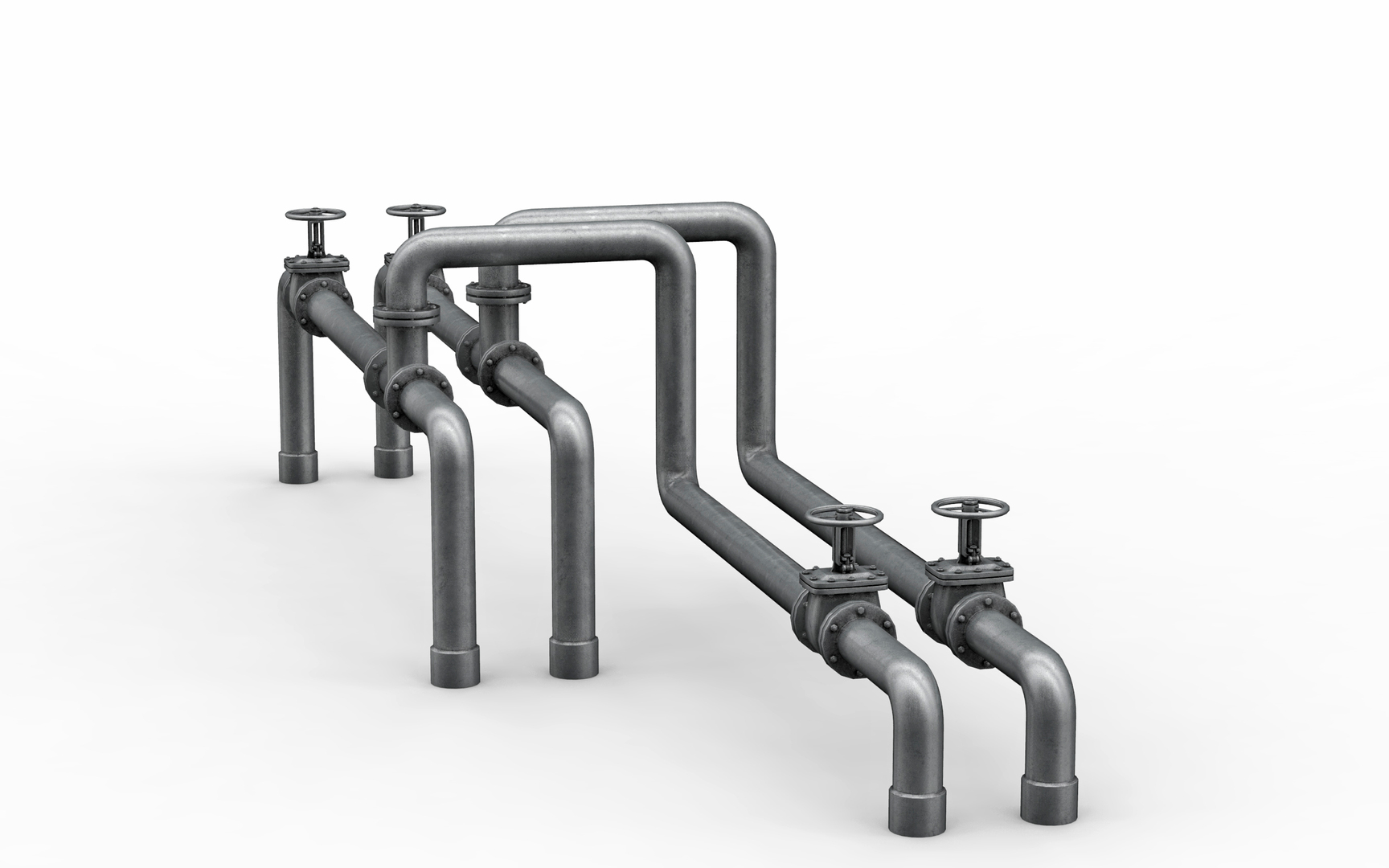 3D industrial pipe assembly model - TurboSquid 1511807