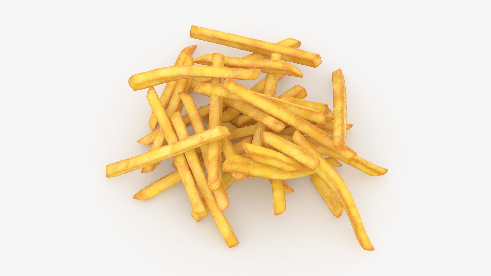 Pile Of French Fries Model - TurboSquid 2146340