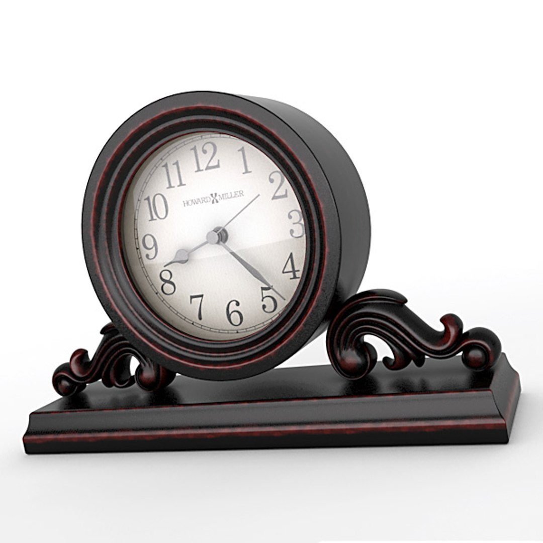 3d Analog Mantel Clock Model