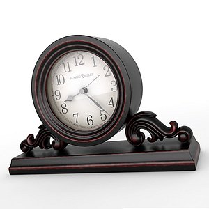 3d analog mantel clock model