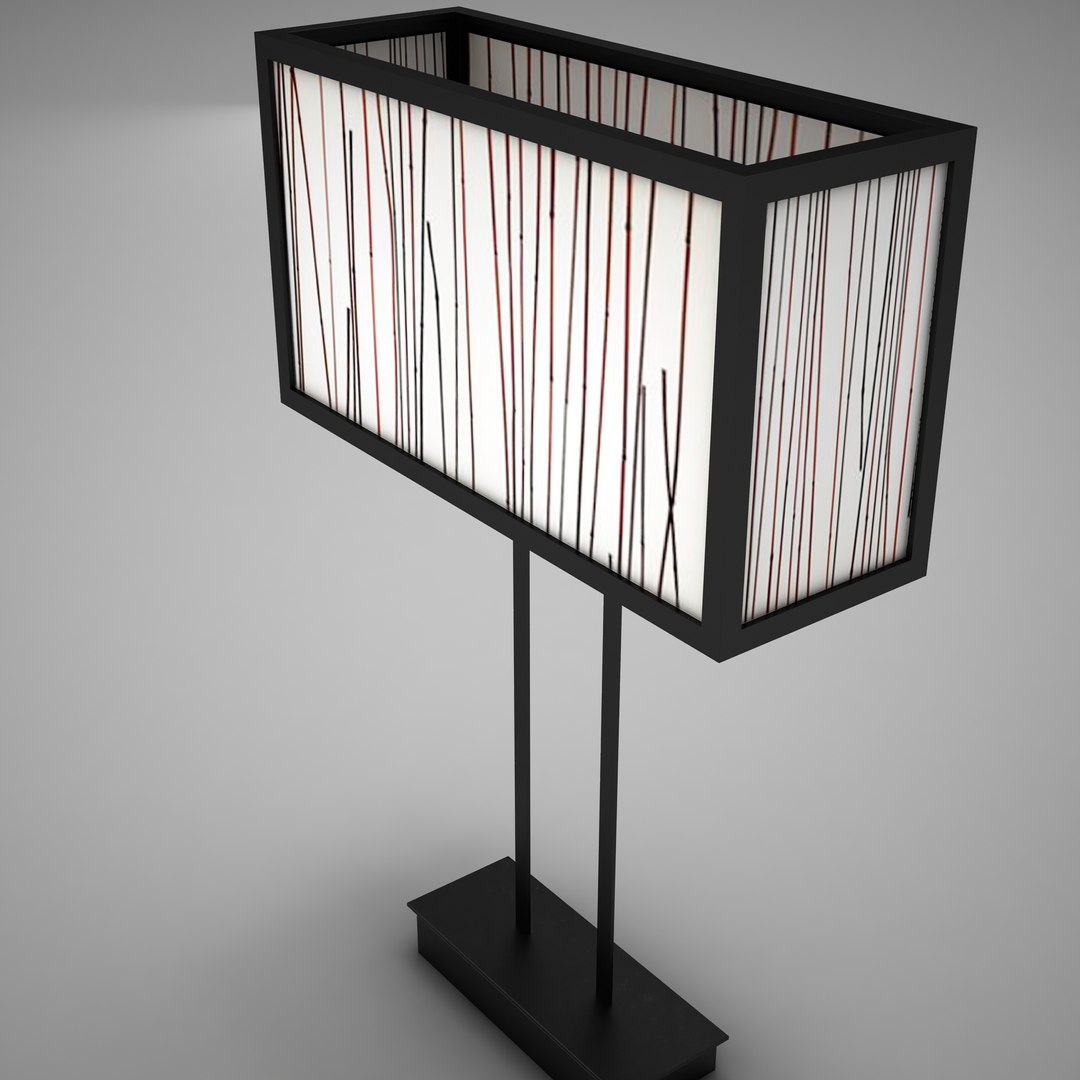 3d Model Lamp Scene