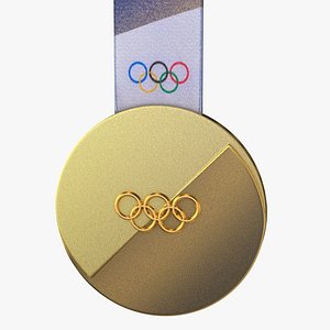 2026 Winter Olympics Gold Medal 3D model