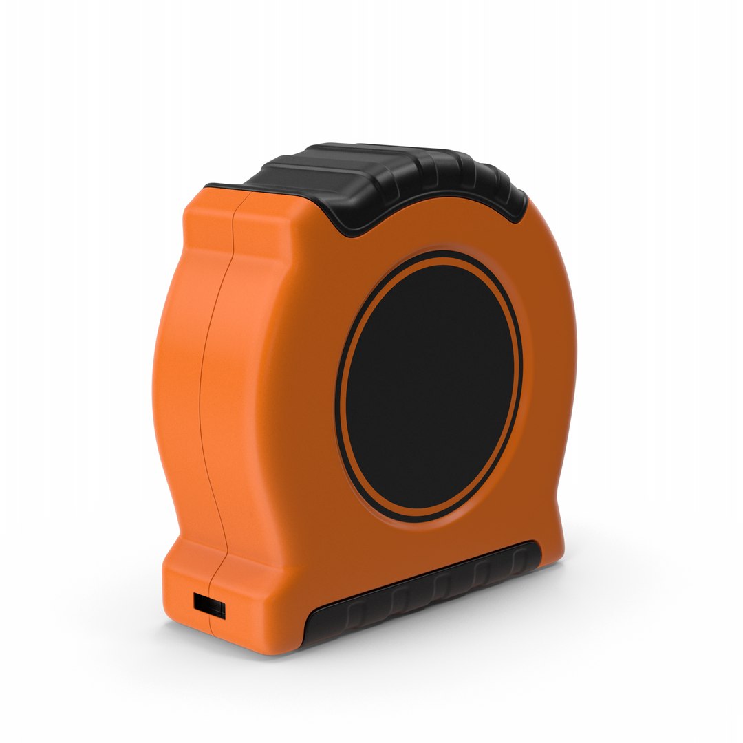 3D Orange Measuring Tape - TurboSquid 2485914