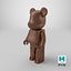 3D Collectible Figure Bearbrick Wooden