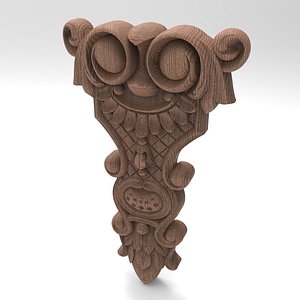 3D Column decor 001 Papuan