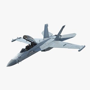Aircraft Boeing EA-18G without Armament Rigged for Maya 3D