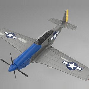 pzw north american p-51 mustang 3D model
