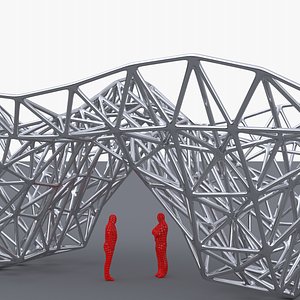Parametric Steel Frame Canopy 01