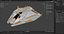 3D model  Spaceship Triple Texture Collection