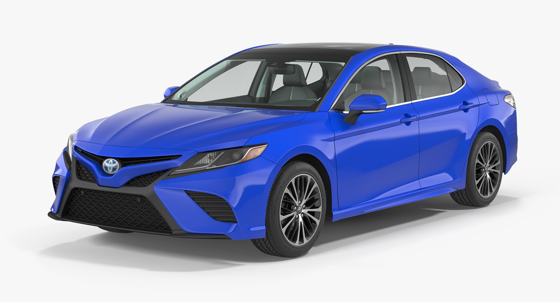 Toyota Camry 2018 Rigged 3D Model 3D model preview