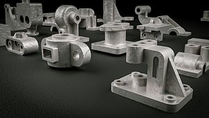 Building Blocks Kit Casted Parts Hard Surface ALUMINUM V7