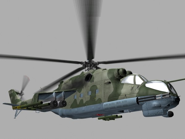 ミルMi24 Pハインドソビエトヘリコプターガンシップゲームレディ3Dモデル TurboSquid 542631