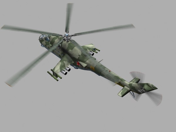 3d model mil mi24 p hind