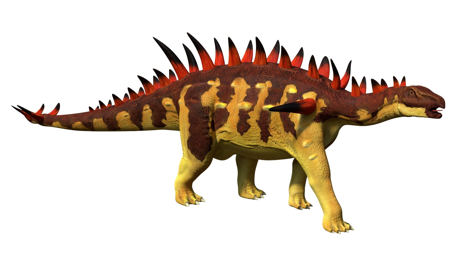 Huayangosaurus Dinosaur Jurassic Animal 3D Model - TurboSquid 2351111