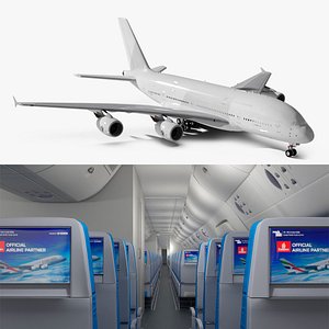 3D Airbus A380 Interior