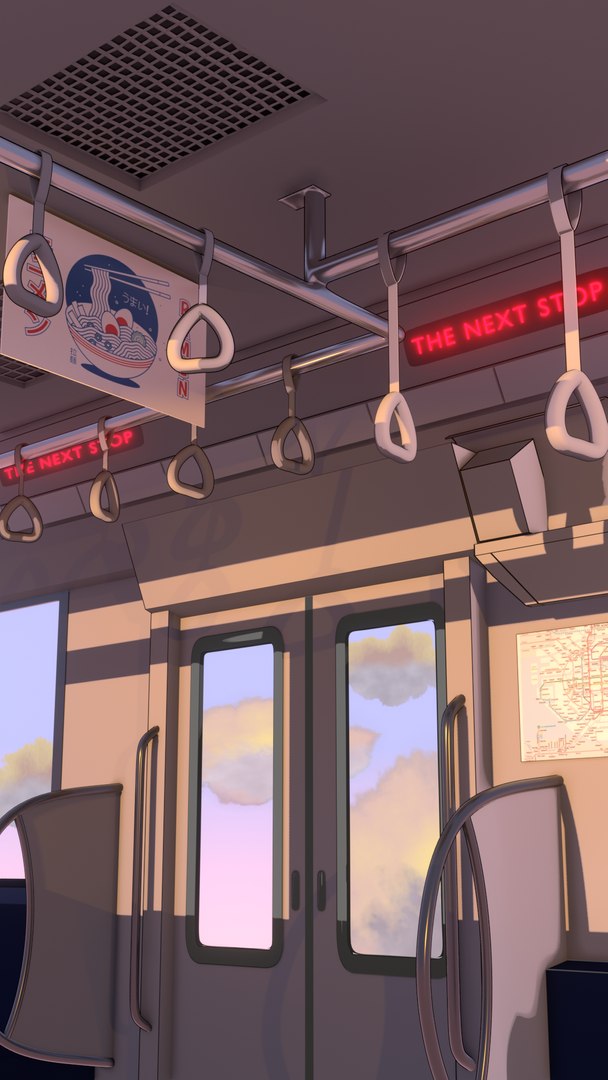 Anime Original Train Wallpaper | Anime scenery, Scenery, Digital wallpaper