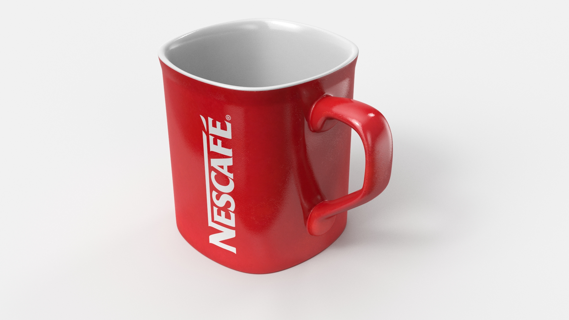 3 d model of a unique mug design, blender render