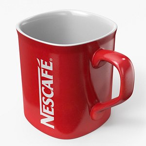 Nescafe Coffee Cup Red 3D model