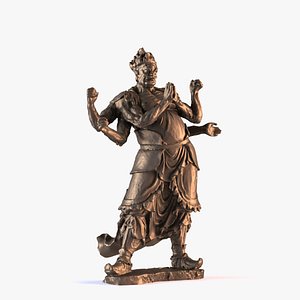 3D Buddhist statues 003 model