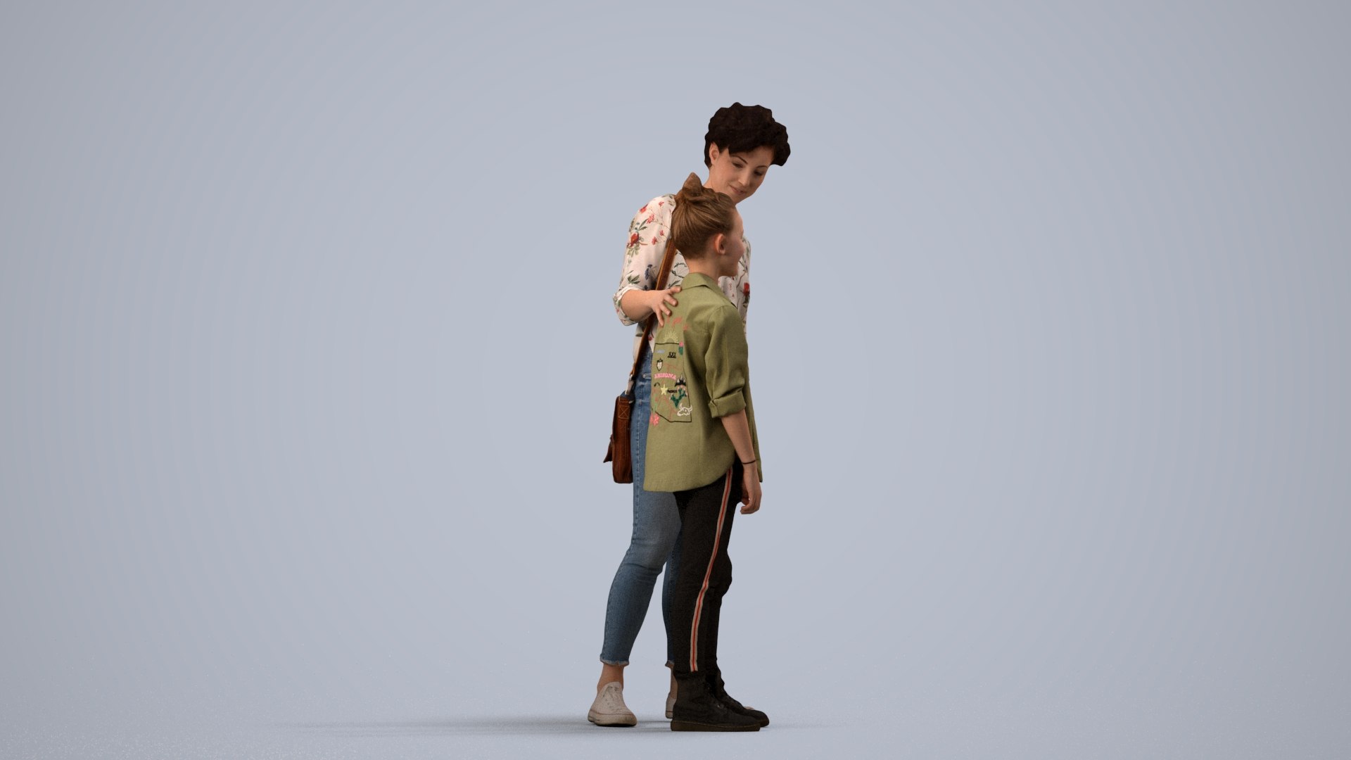 3D 00151Lynn007 - Adult Caucasian woman with children carrying bag in casual transitional seasonal clot model https://p.turbosquid.com/ts-thumb/4j/hlUpVt/Cy/00151_lynn007_state2_frame_0004/jpg/1773007366/1920x1080/fit_q87/5b970ccc5776496ce1e868f8234bafada4bf18ea/00151_lynn007_state2_frame_0004.jpg