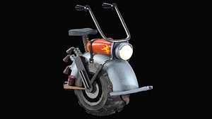3D Motorized unicycle model