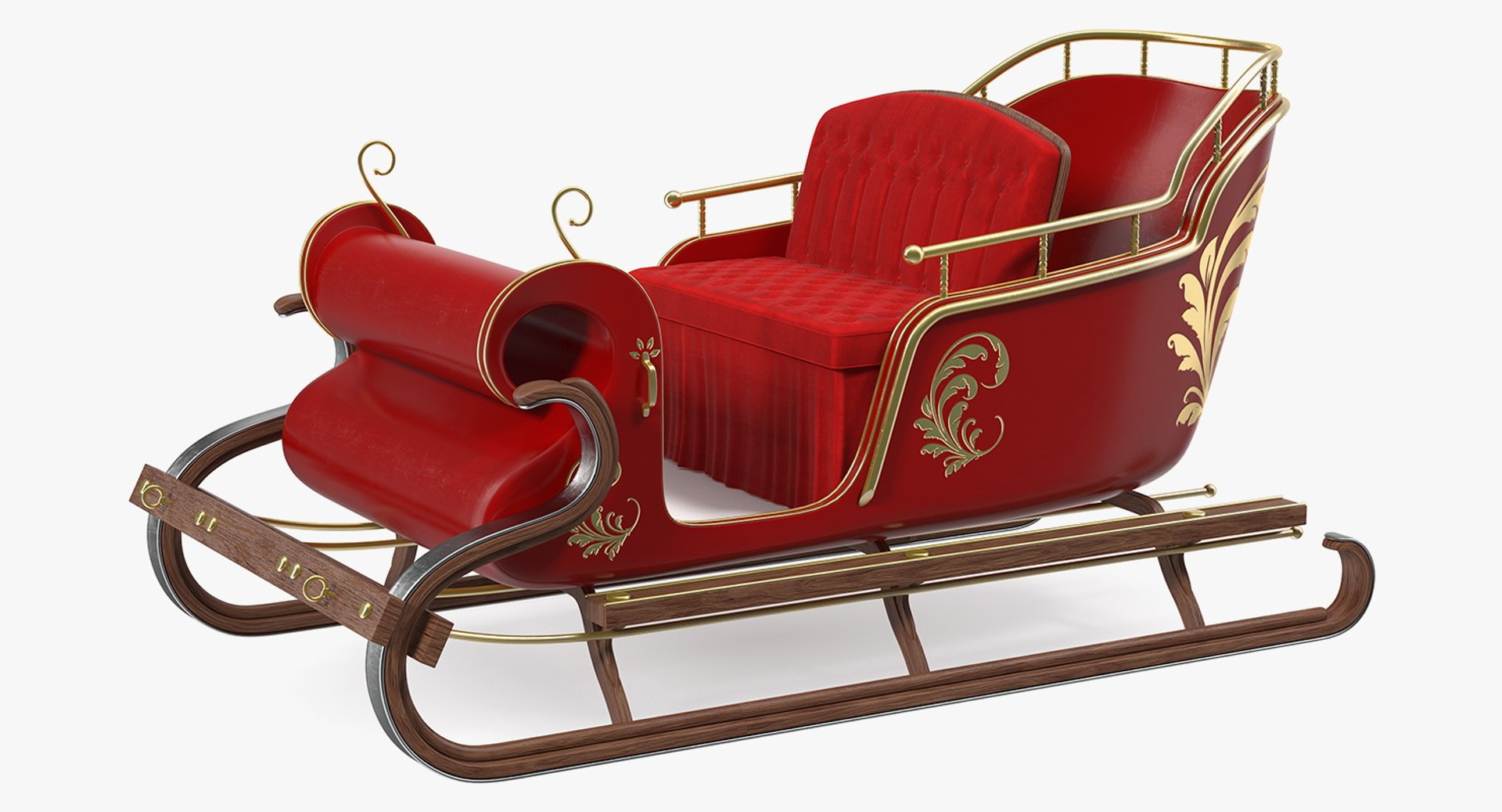 Santa Sleighs Collection 3D model preview