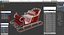 santa sleigh model