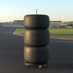 3D model Wheel Dolly With Tyre