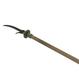metallic spear 3D model