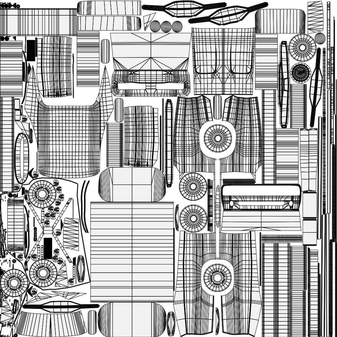 3D 1960s Muscle Car V2 Model - TurboSquid 2246468