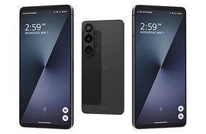 Sony Xperia 1 VII Slate Black Low Poly model