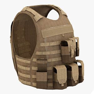 military bulletproof vest 3d lwo